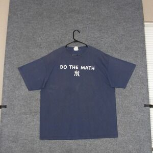 Vintage New York Yankees Lee Sport T Shirt Mens XL Do The Math MLB 2000s